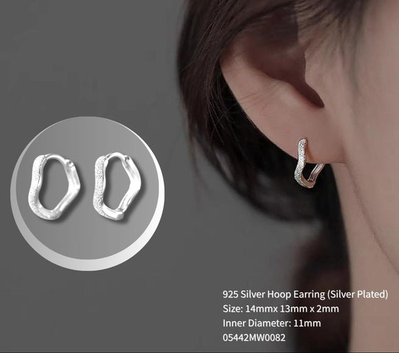 Frosty Huggies Hoop Earrings