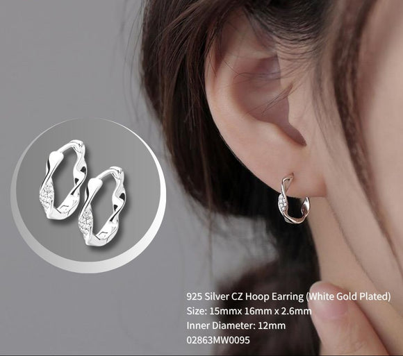 Twisted Classic Hoops Earrings