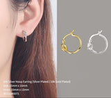 Twisted Huggies Hoop Earrings