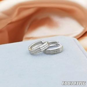 Sterling Silver Chunky Huggies Earrings