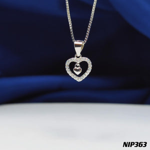 Heart Pendant Necklace Set NIP363