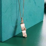 Moonlit Bamboo Pendant Necklace Set