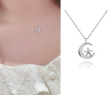 Star and Moon Necklace Set
