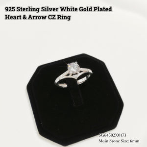 Diamonte Heart and Arrow Adjustable Ring