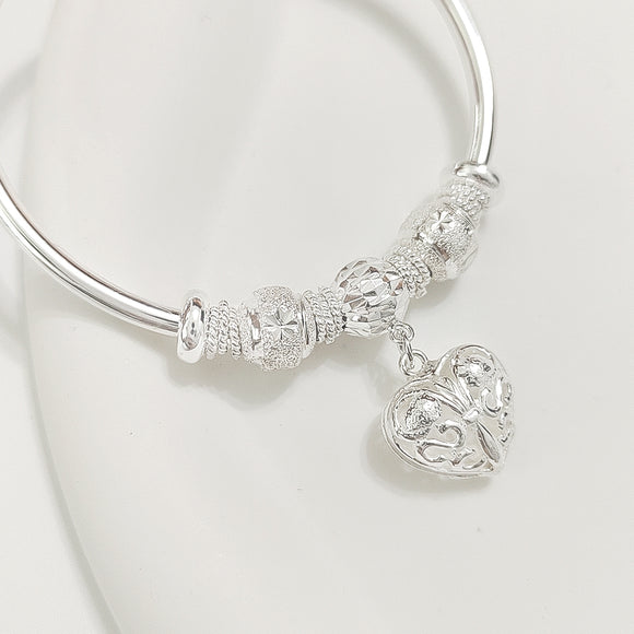 Filigree Heart Bangle