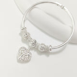 Filigree Heart Bangle