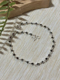 Black Crystal Anklet LA1205