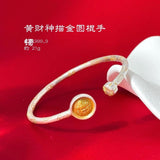 S999 Wealth Silver Open Bangle