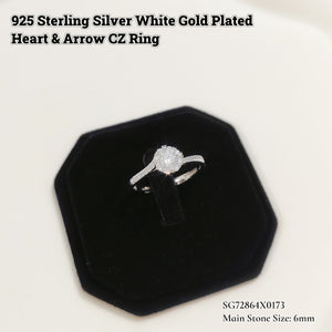 Diamonte Heart and Arrow Adjustable Ring
