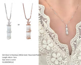 Moonlit Bamboo Pendant Necklace Set