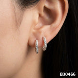 Silver Huggies Hoop Earrings