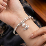 999 Floral Adjustable Bangle