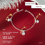 Harmony Trio San He Charm Bracelet