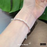 Silver Butterfly Bangle Bracelet