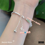 Silver Butterfly Bangle Bracelet