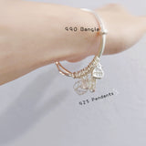 990 Silver Wealthy Bangle