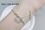 Sparkling Heart and Abacus Bracelet