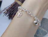 Whimsical Heart and Four-Leaf Clover Bracelet