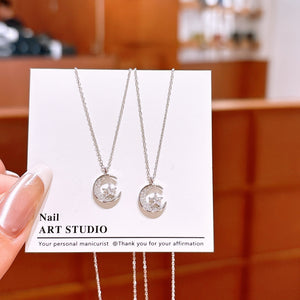 Star and Moon Necklace Set