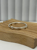 999 Silver Plain Smooth Rounded Baby Bangle