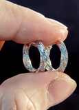 Silver Huggies Hoop Earrings