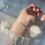 S999 Silver Open Bangle