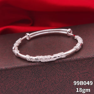 S999 Floral Vine Adjustable Bangle