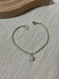 925 Silver Crown Cable Chain Bracelet LB07