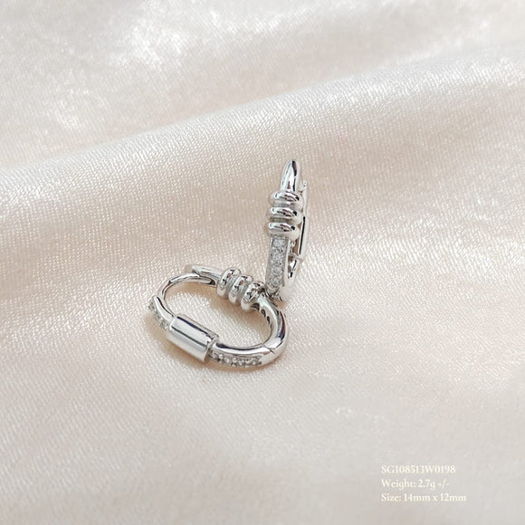 Sparkling Style Huggies Hoop Earrings