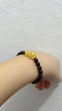 Obsidian Pixiu Beaded Bracelet