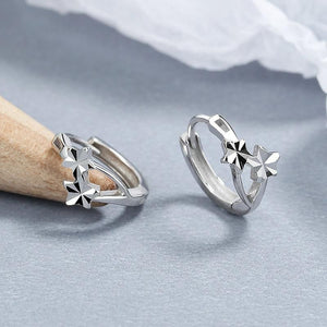 Twinkle Star Huggies Hoop Earrings