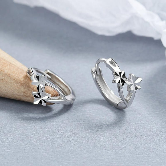Twinkle Star Huggies Hoop Earrings
