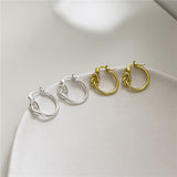 Twisted Huggies Hoop Earrings
