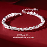 Aura Woven 999 Silver Bracelet
