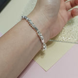 Bamboo Diamond Bead Bracelet