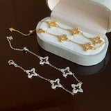 Lucky Four Leaf Clover Bracelet