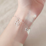 Luna Heart & Clover Charms Bracelet