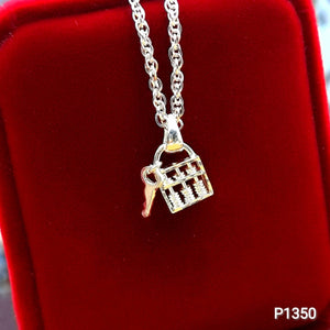 Key and Lock Abacus Pendant P1350