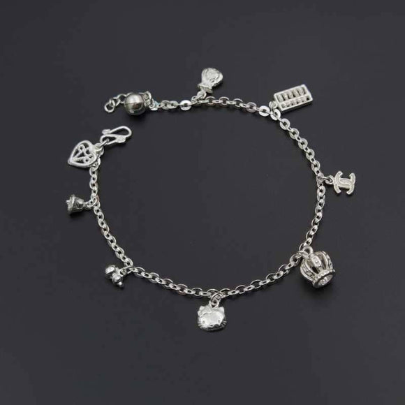 Crown Blessing Charms Bracelet