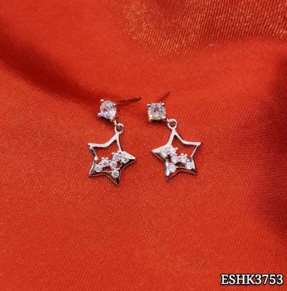 Star Diamond Hanging Stud Earrings ESHK3753