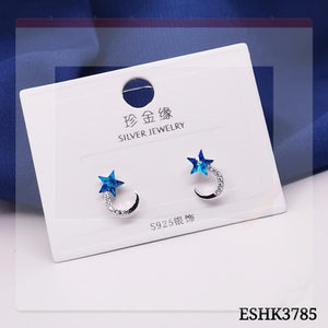 Star and Moon Stud Earrings ESHK3785