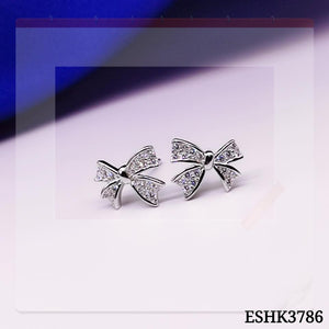Ribbon Stud Earrings ESHK3786