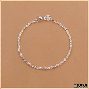 925 Silver Simple Bracelet LB536
