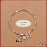 925 Silver Bracelet LB13 元宝