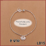 925 Silver Bracelet LB15 平安锁