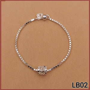Box Chain Bracelet Blessing Pendant 平安吊坠 LB02