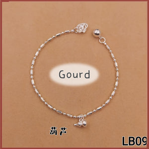 925 Silver Gourd Bracelet LB09 葫芦