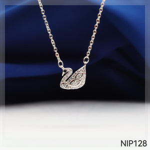 Dancing Swan Necklace Set NIP128