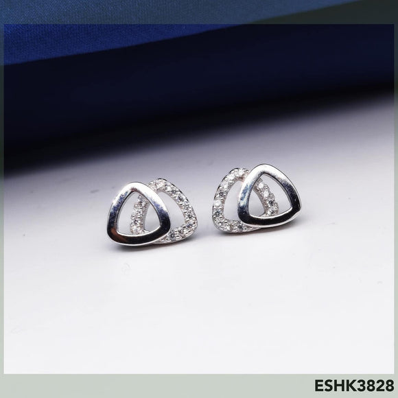 Tri-Diamond Stud Earrings ESHK3828