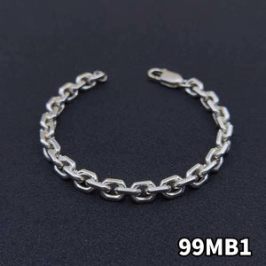 999 Silver Bracelet Chain 99MB1 足银手链